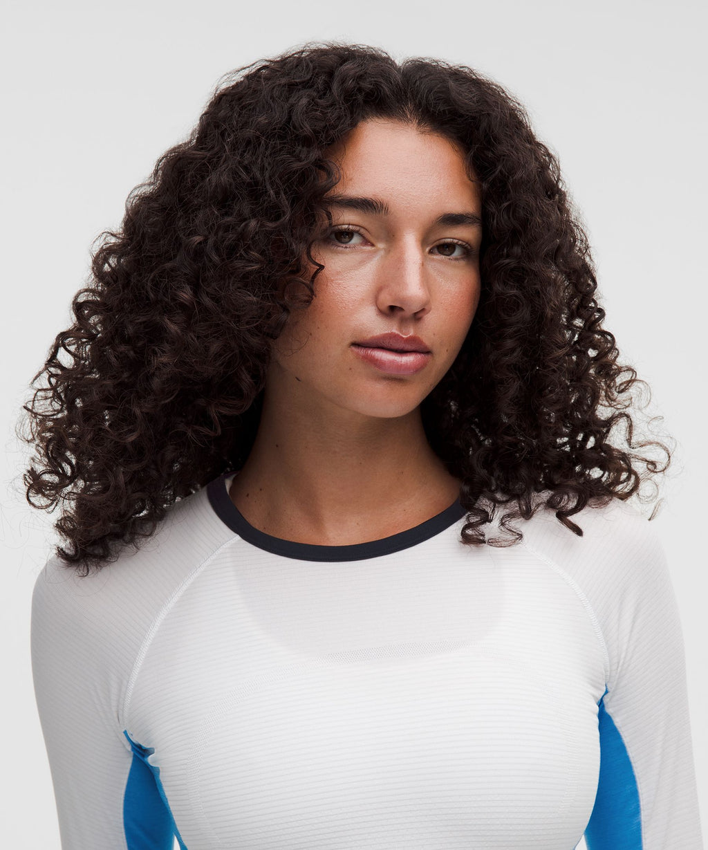 Swiftly Tech Long-Sleeve 2.0 Waist LengthColour Block