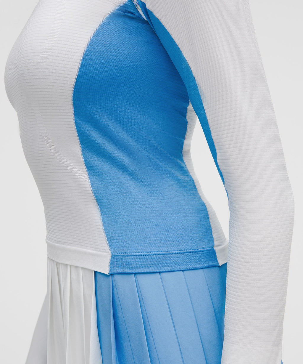 Swiftly Tech Long-Sleeve 2.0 Waist LengthColour Block