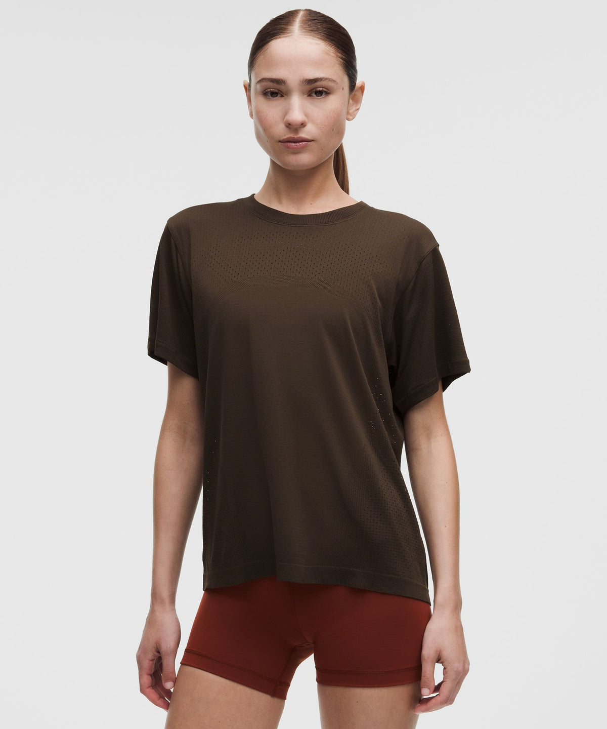 Swiftly Relaxed Short-Sleeve Shirt Hip LengthLogo