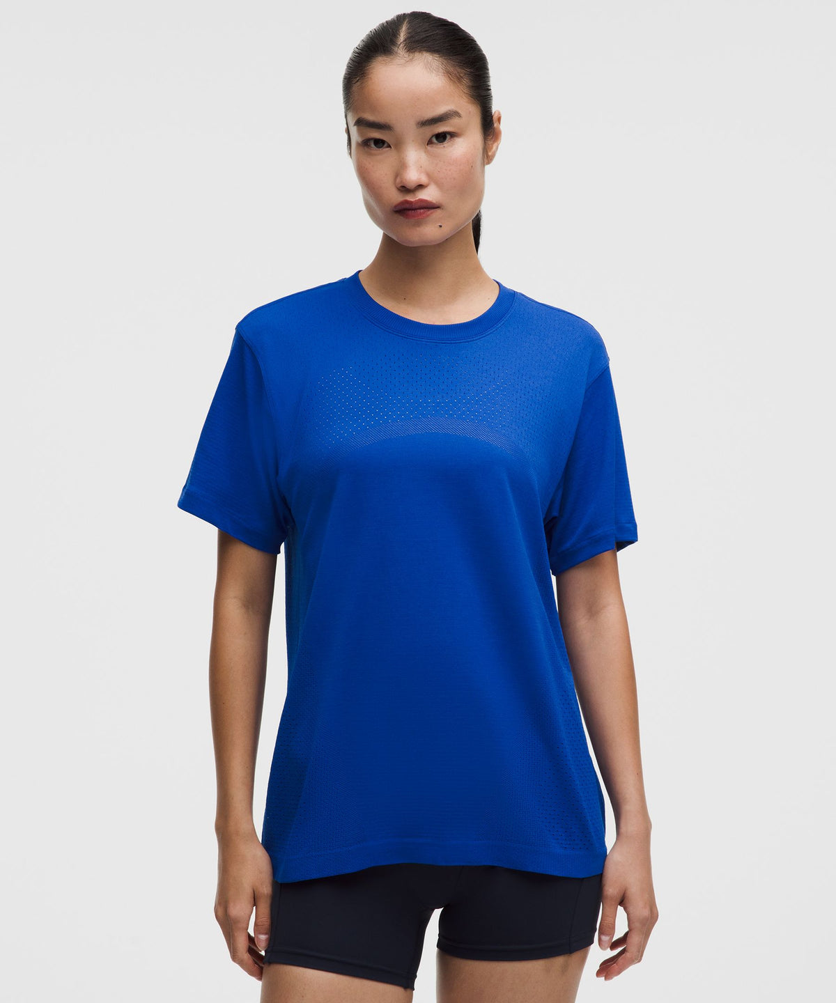 Swiftly Relaxed Short-Sleeve Shirt Hip LengthLogo