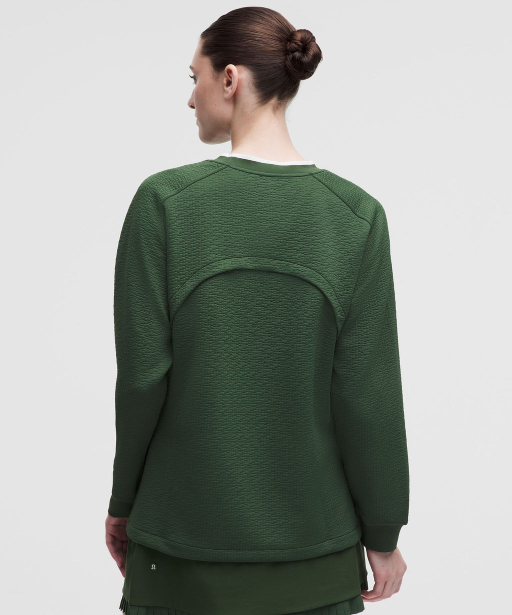 Jacquard High-Low Golf Pullover