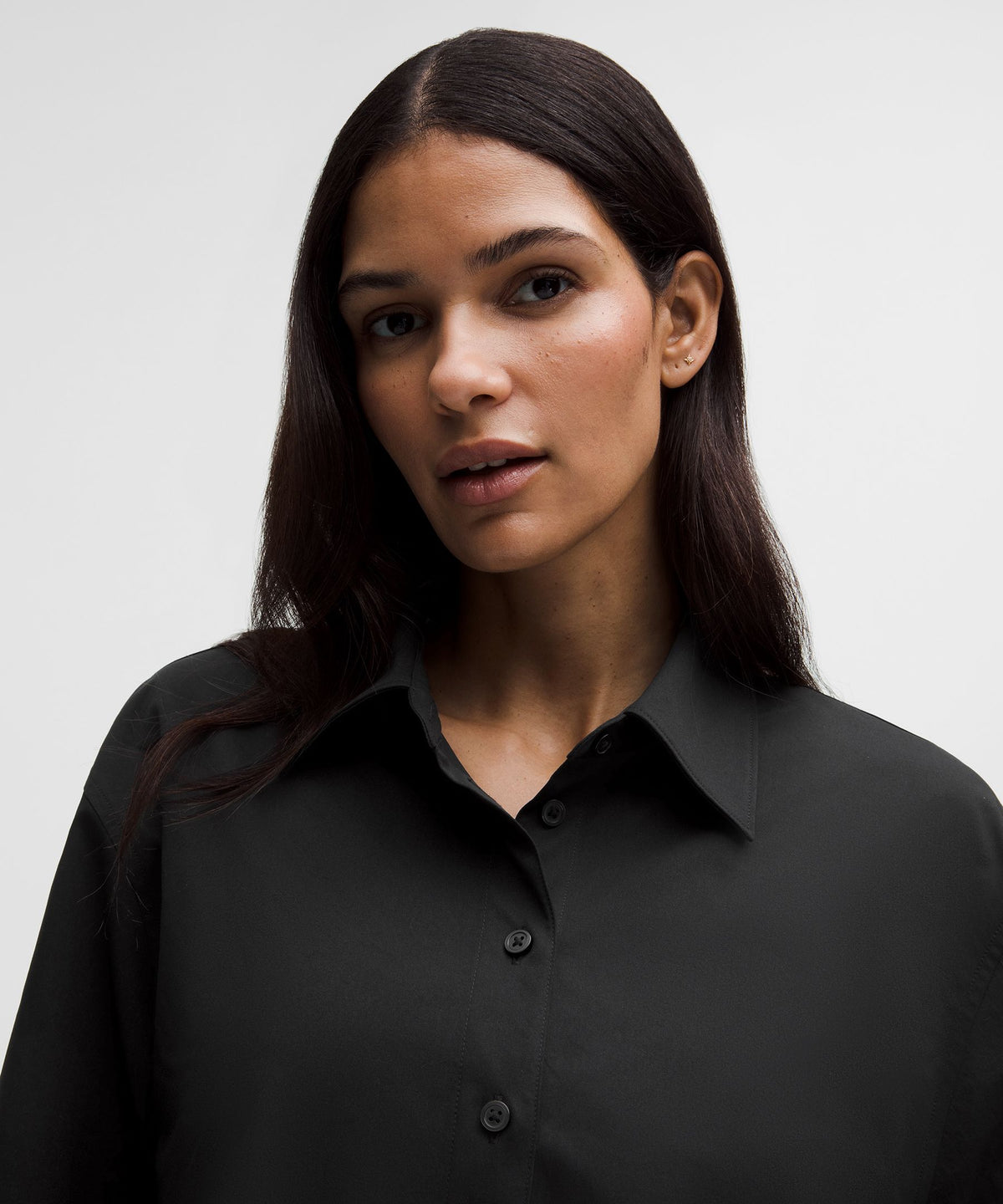 Woven Relaxed-Fit Button-Up Shirt