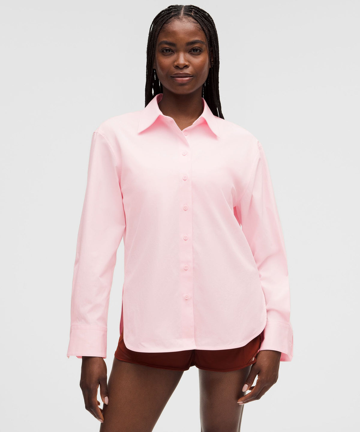 Woven Relaxed-Fit Button-Up Shirt
