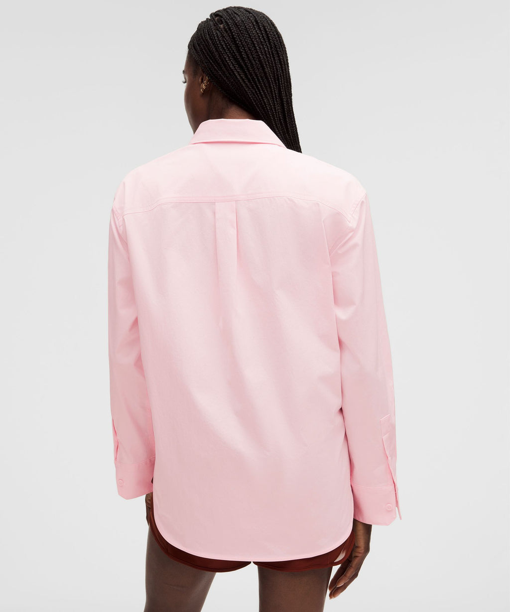 Woven Relaxed-Fit Button-Up Shirt