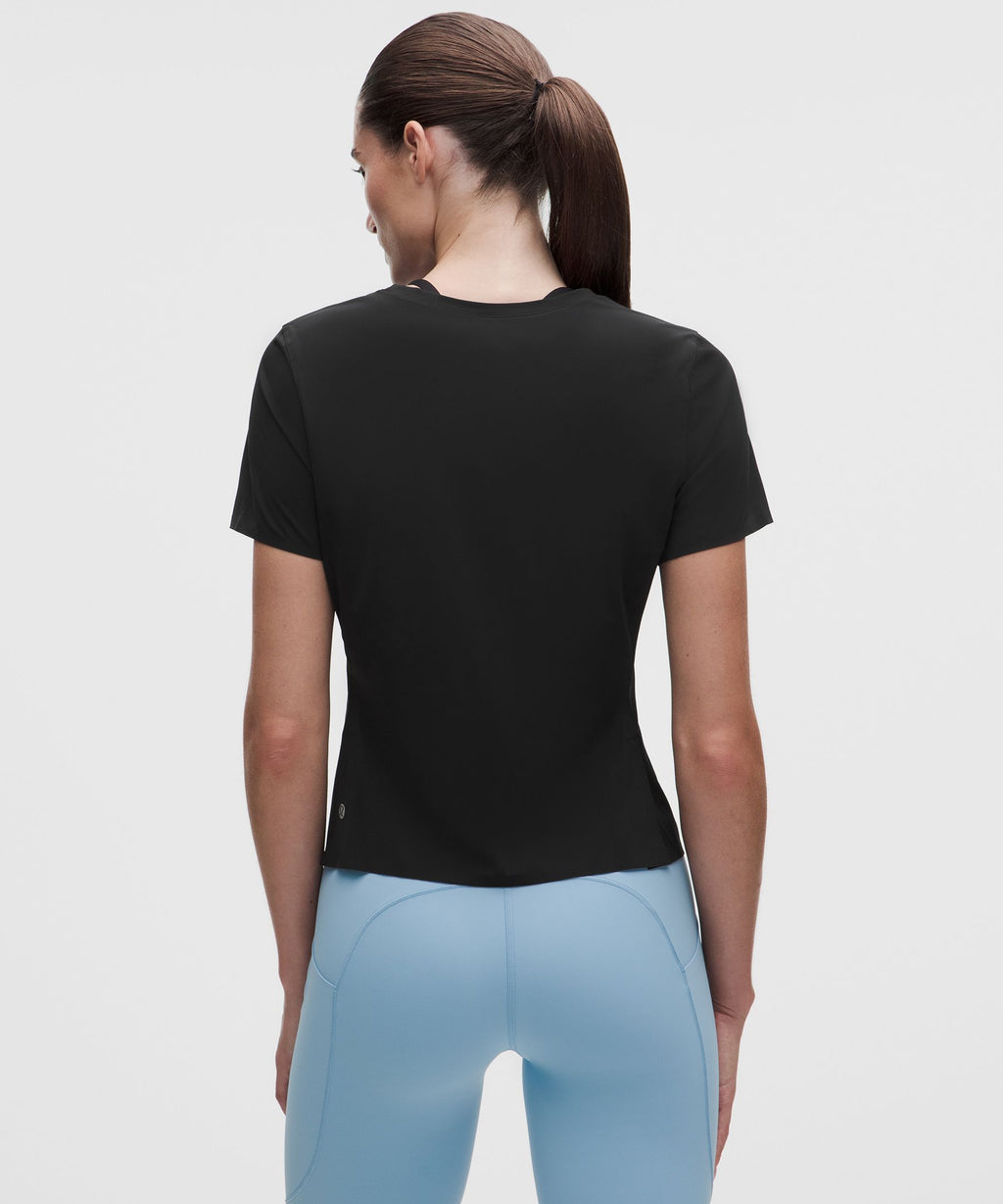 Sleek Perforated Running Short-Sleeve Shirt