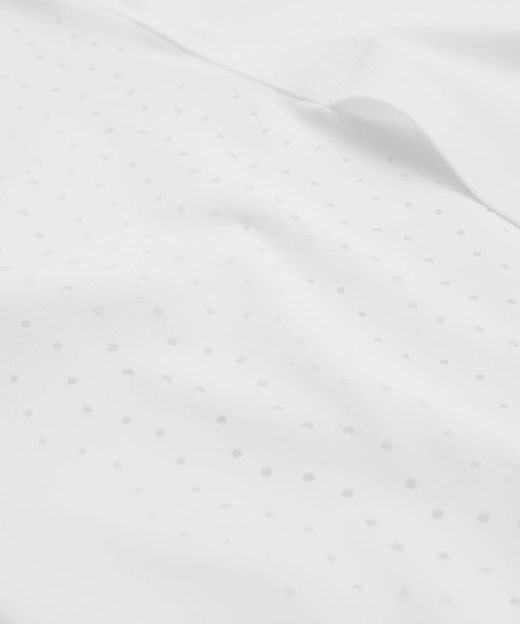 Sleek Perforated Running Short-Sleeve Shirt
