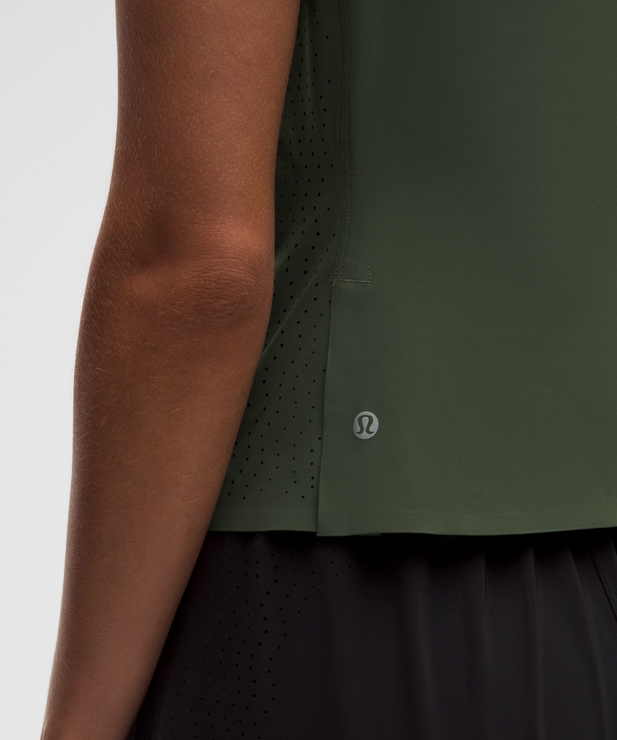 Sleek Perforated Running Short-Sleeve Shirt