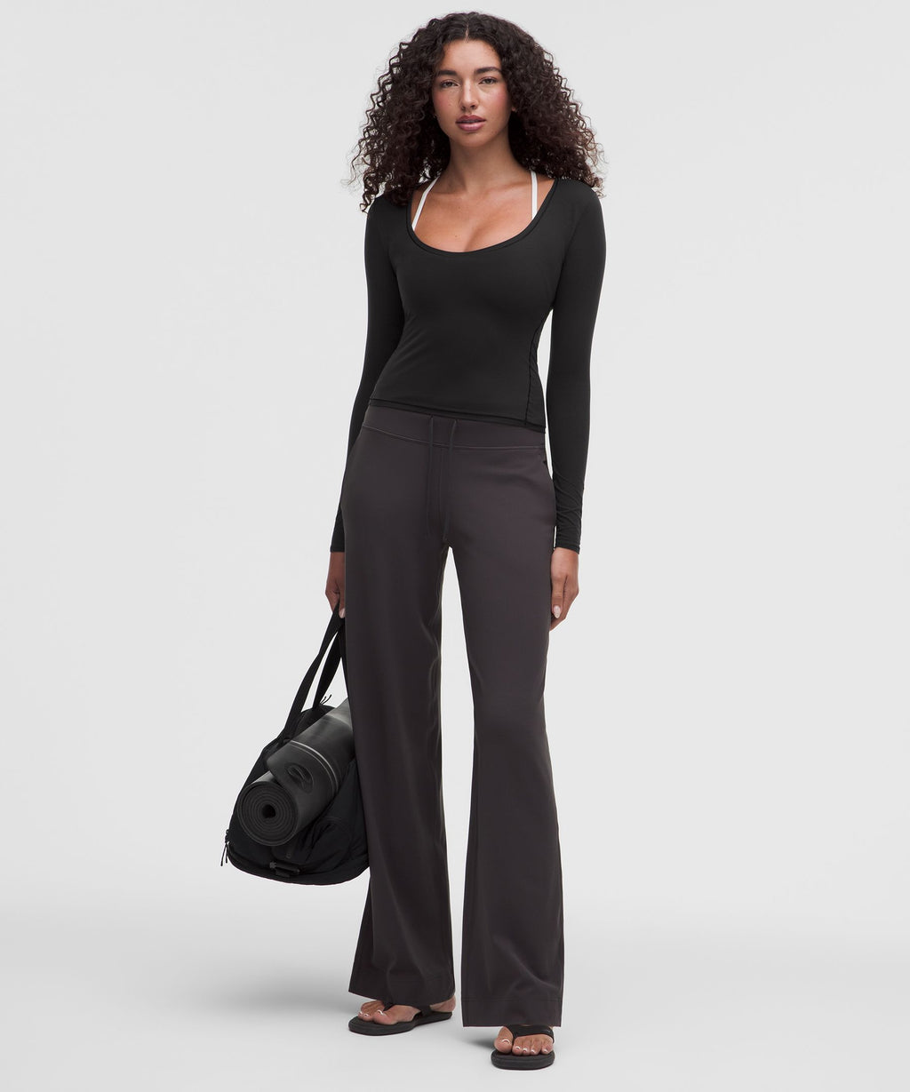 Wundermost Ultra-Soft Nulu Scoopneck Long-Sleeve Shirt
