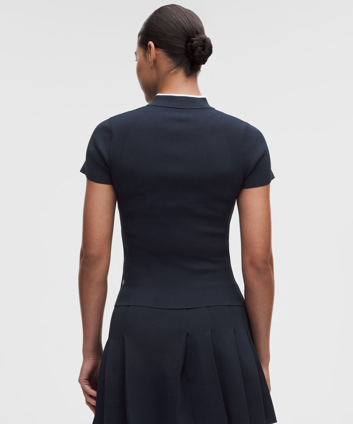 Knit Golf Mockneck Short-Sleeve Shirt