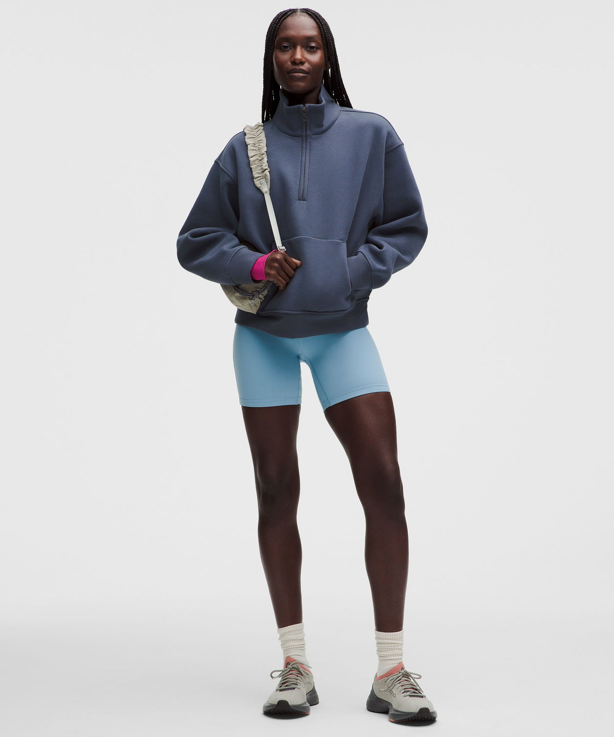 Women's Steady State SuperLoft Funnel-Neck Half Zip