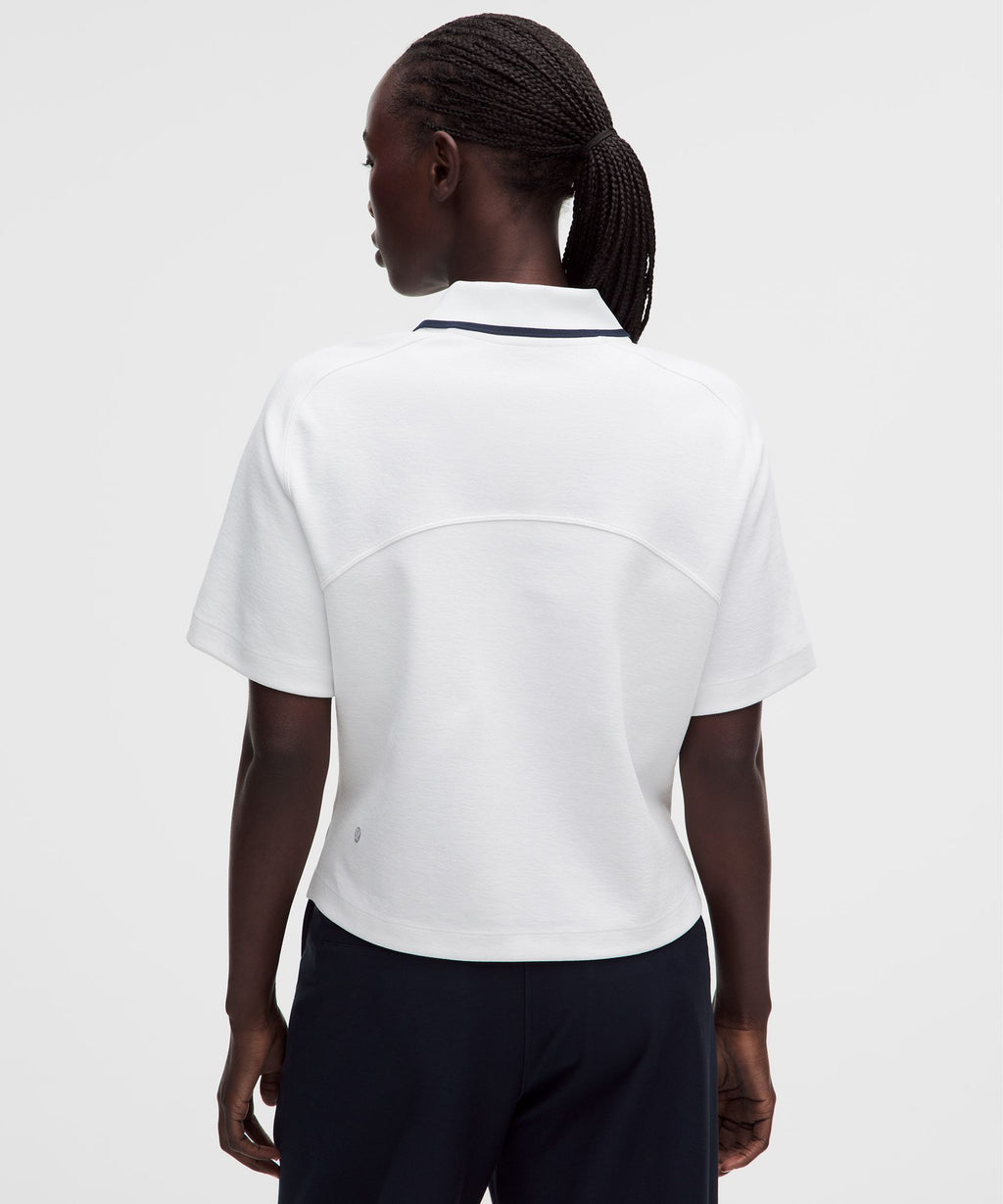 Cotton-Blend Pique Short-Sleeve Polo Shirt