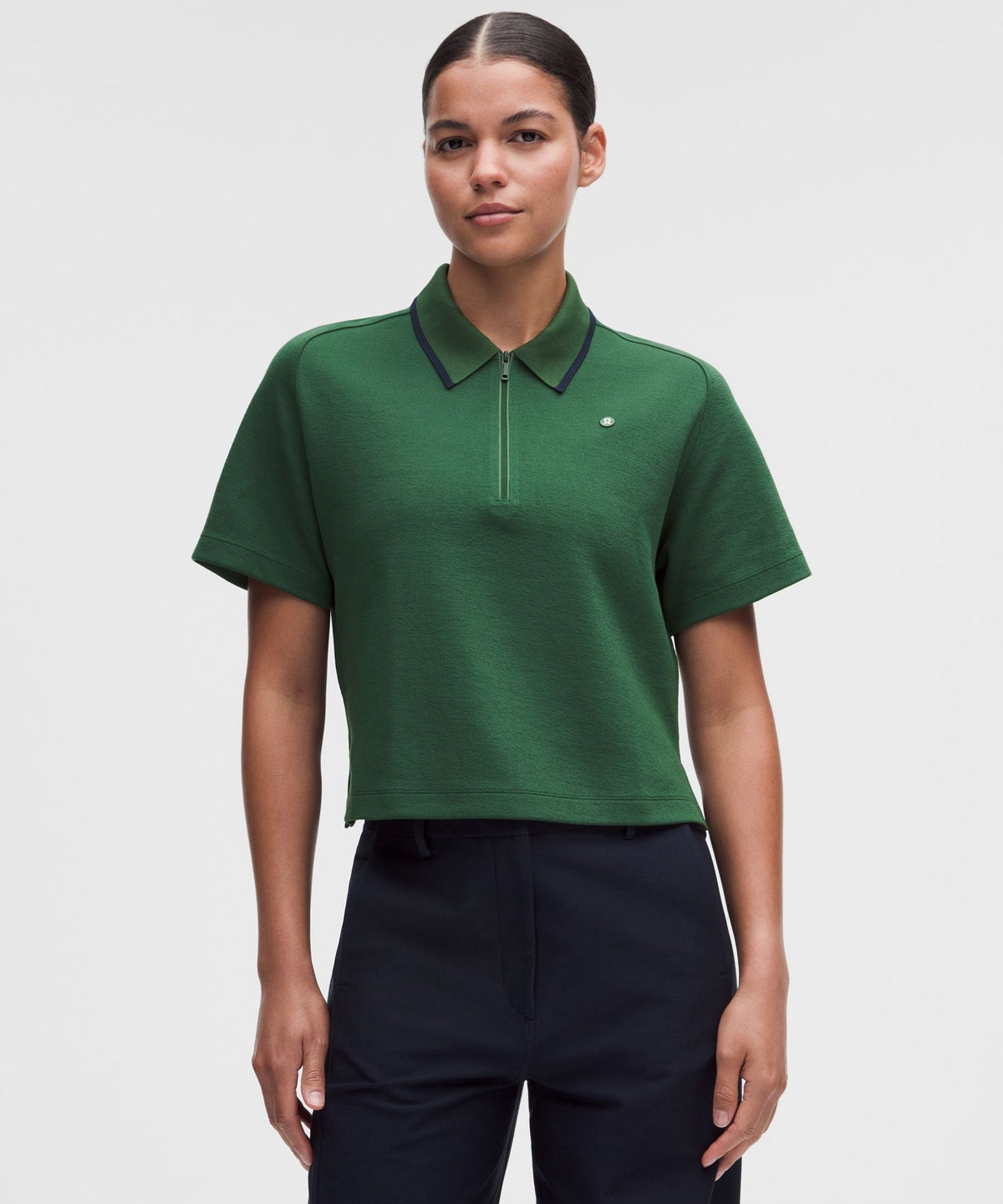 Cotton-Blend Pique Short-Sleeve Polo Shirt