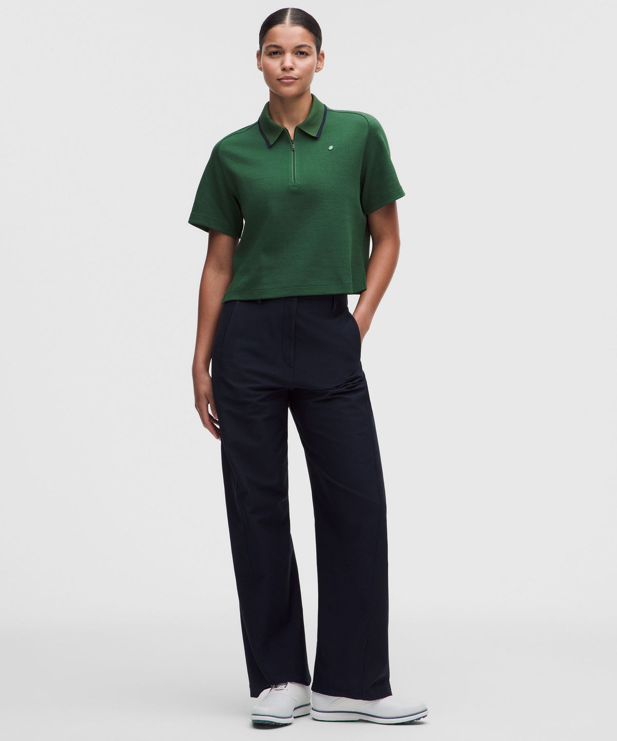 Cotton-Blend Pique Short-Sleeve Polo Shirt