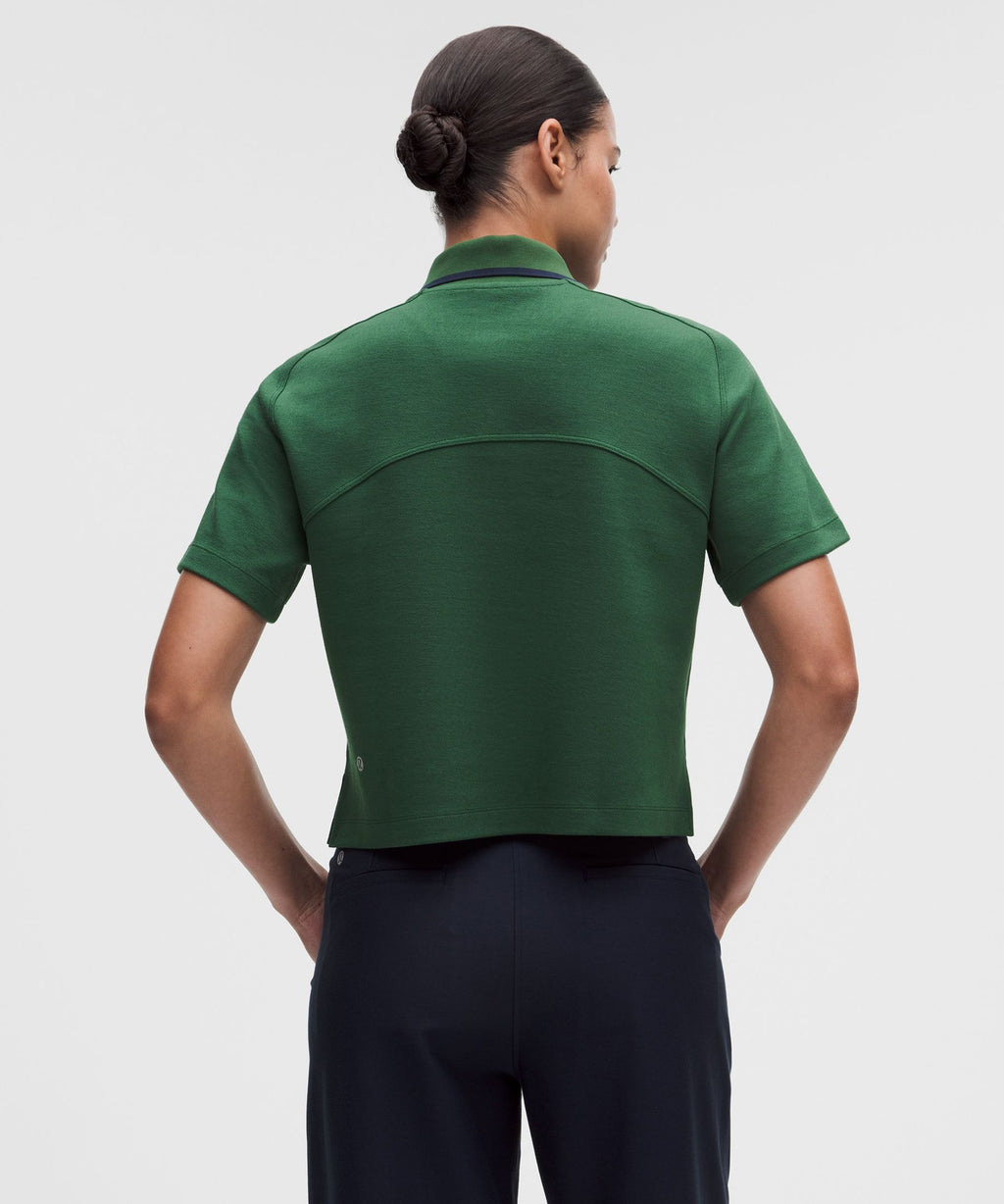 Cotton-Blend Pique Short-Sleeve Polo Shirt