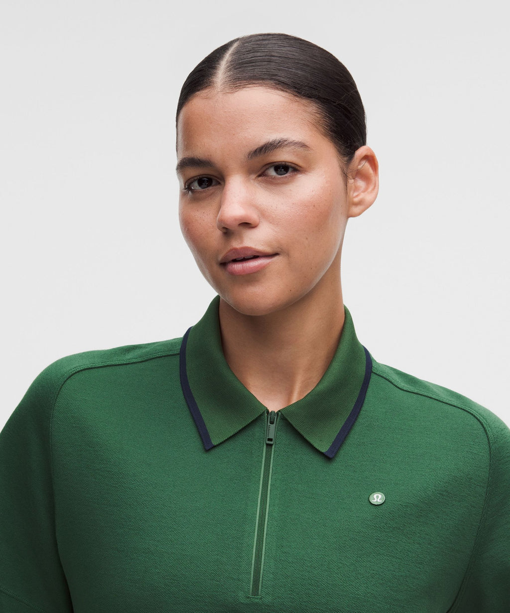 Cotton-Blend Pique Short-Sleeve Polo Shirt