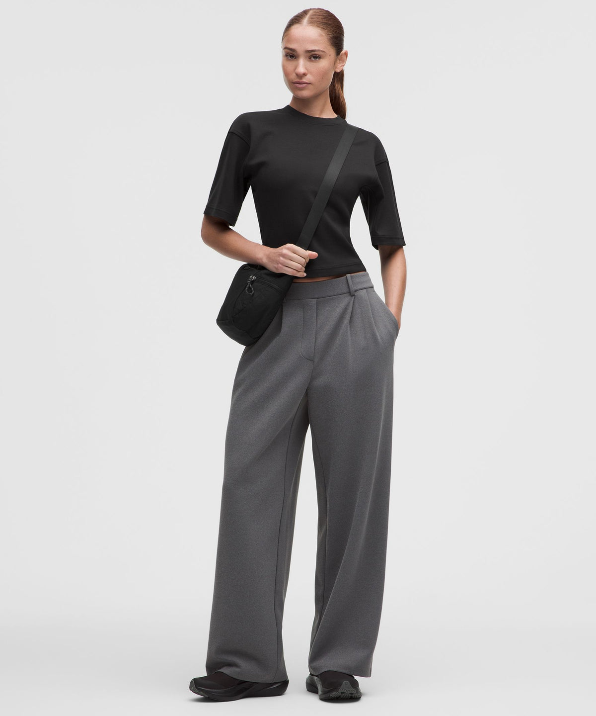Double-Knit Relaxed Short-Sleeve Shirt