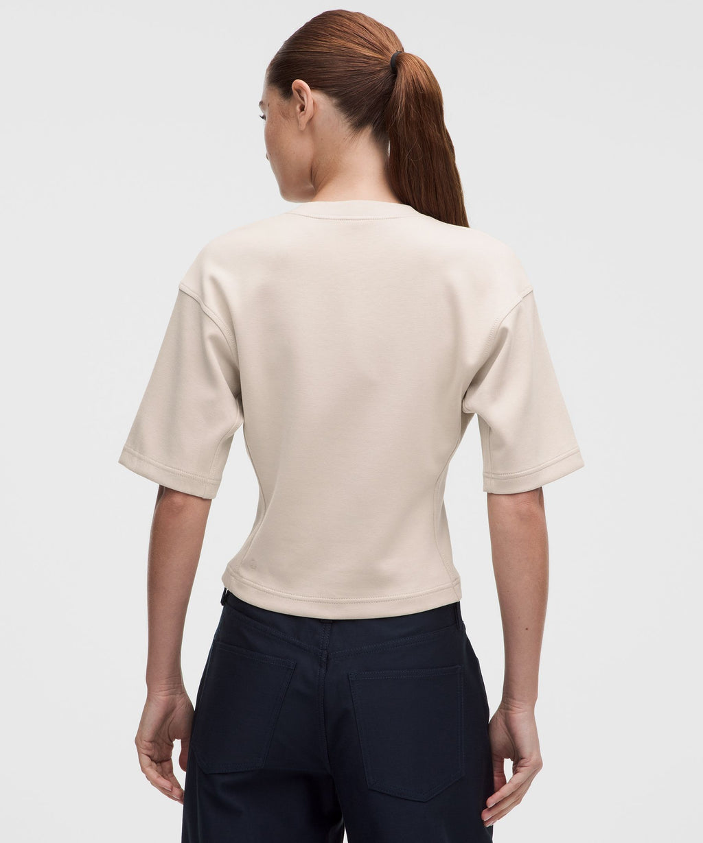 Double-Knit Relaxed Short-Sleeve Shirt