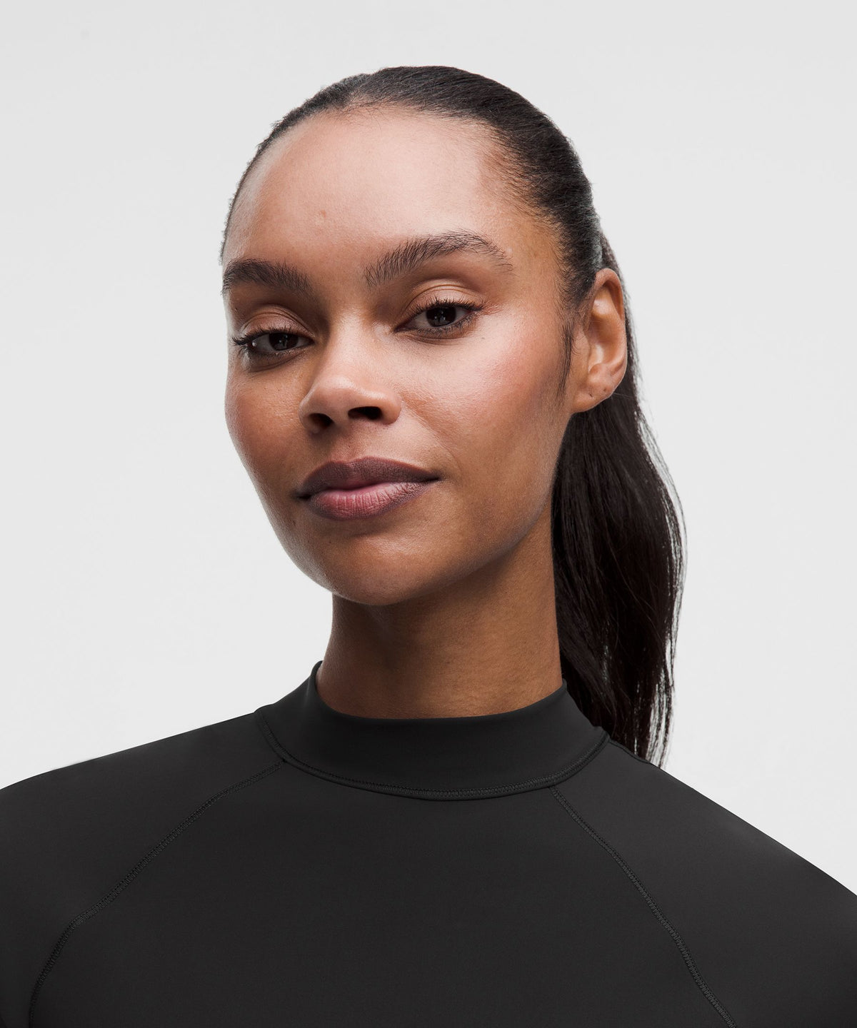 Lightweight Mockneck Short-Sleeve Shirt