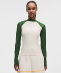 UV-Protective Mockneck Long-Sleeve Shirt