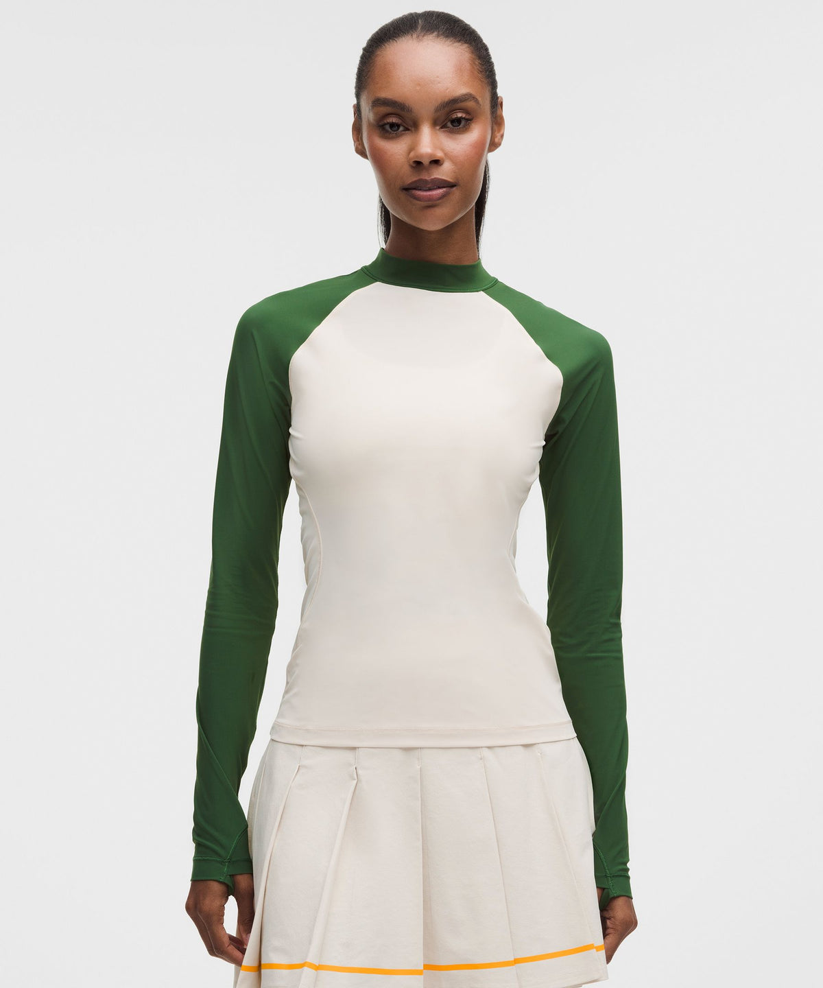 UV-Protective Mockneck Long-Sleeve Shirt