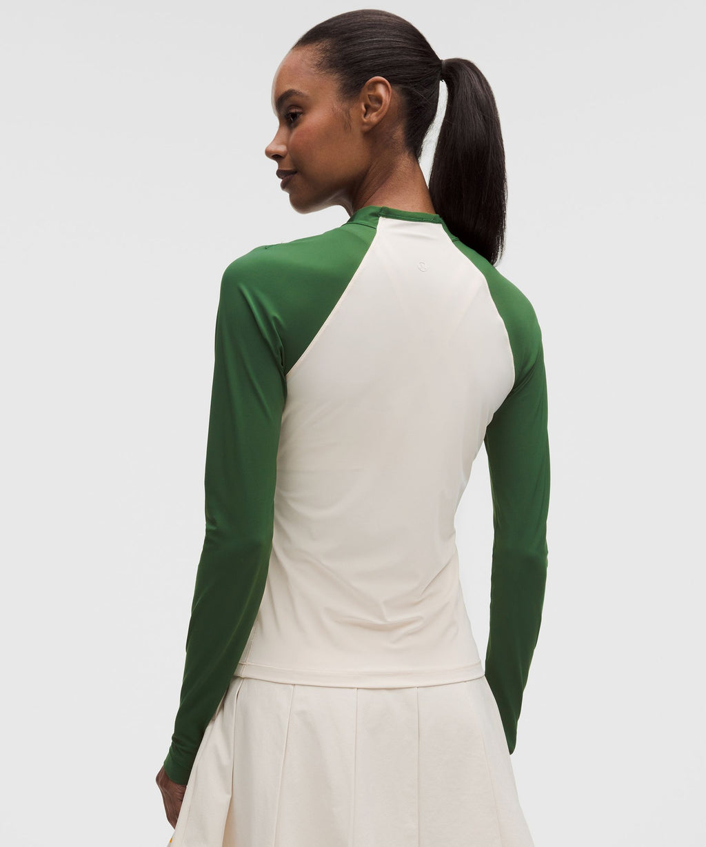 UV-Protective Mockneck Long-Sleeve Shirt