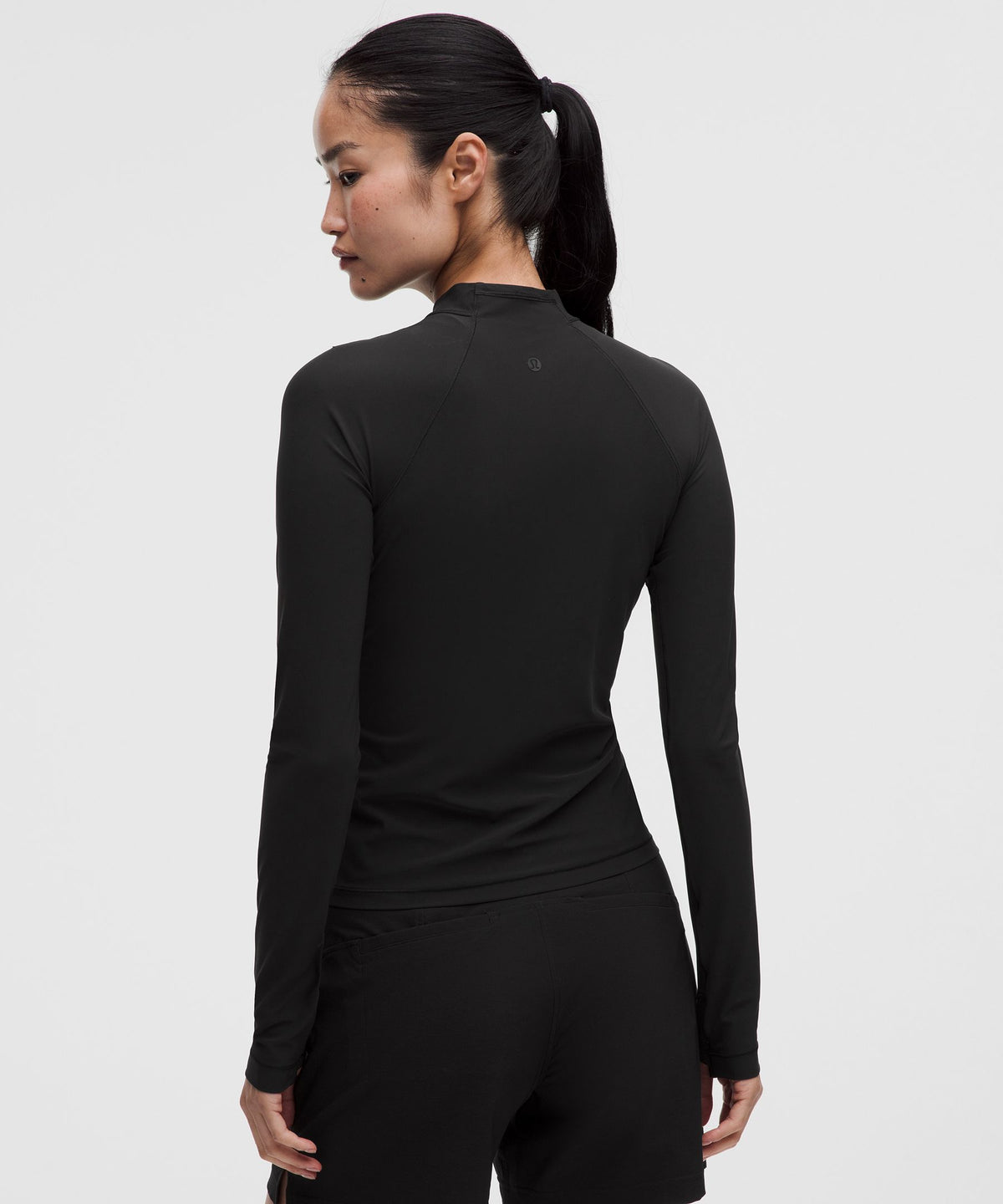 UV-Protective Mockneck Long-Sleeve Shirt