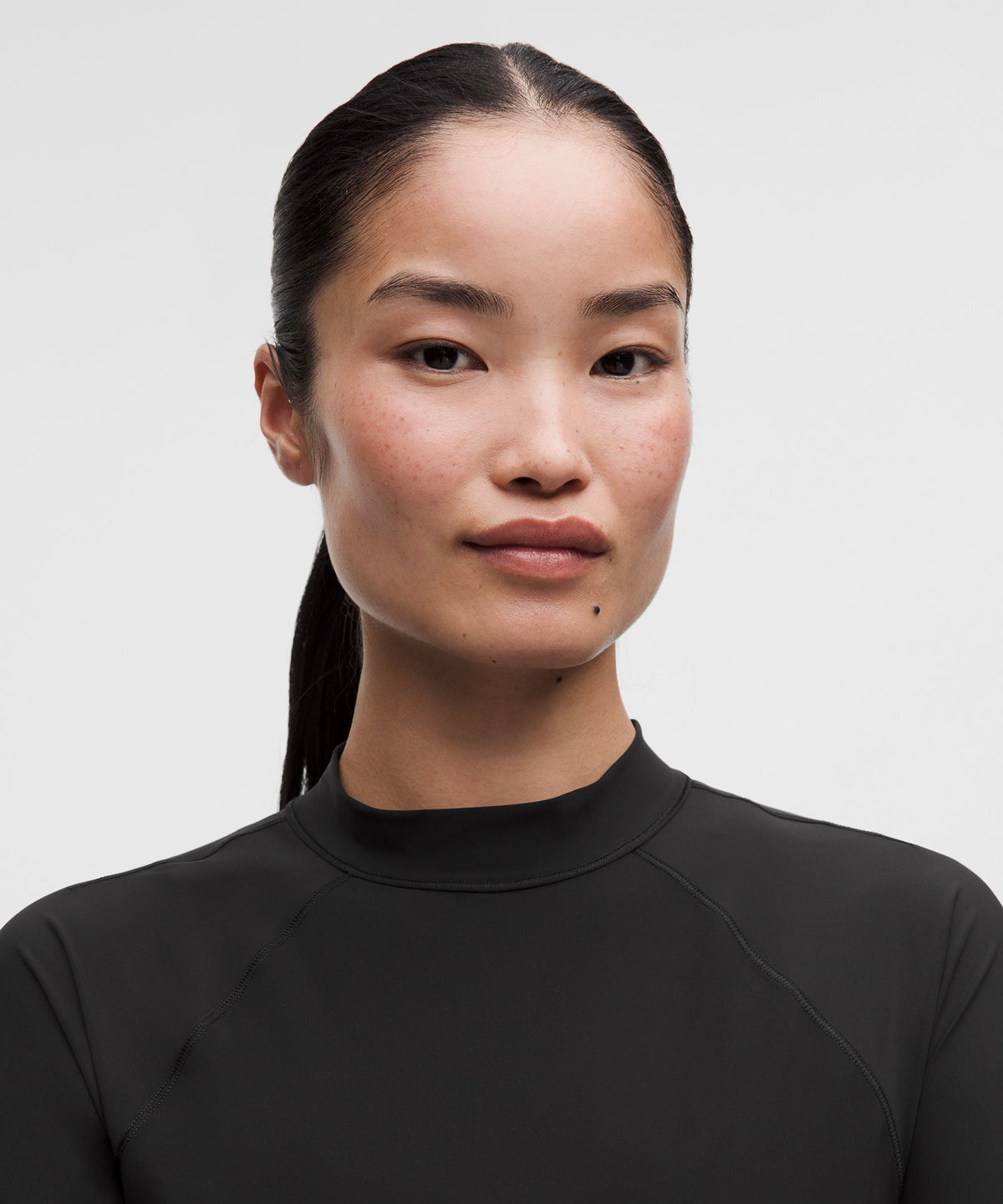UV-Protective Mockneck Long-Sleeve Shirt