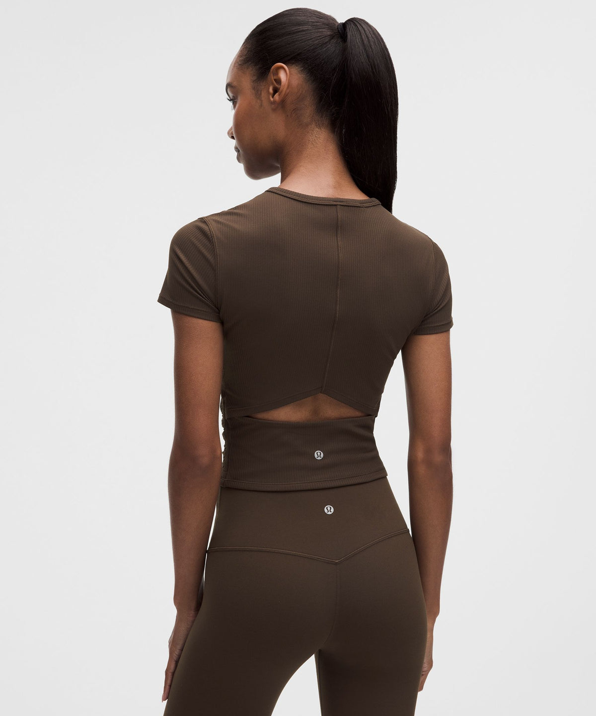 All It Takes Ribbed Keyhole Short-Sleeve Shirt