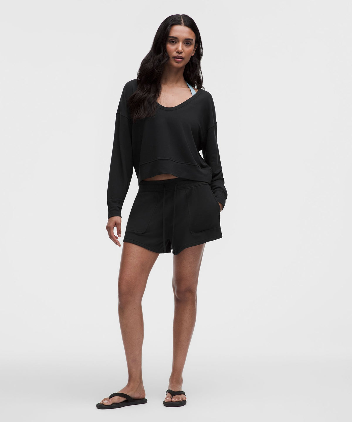 BeCalm Scoop-Neck Pullover