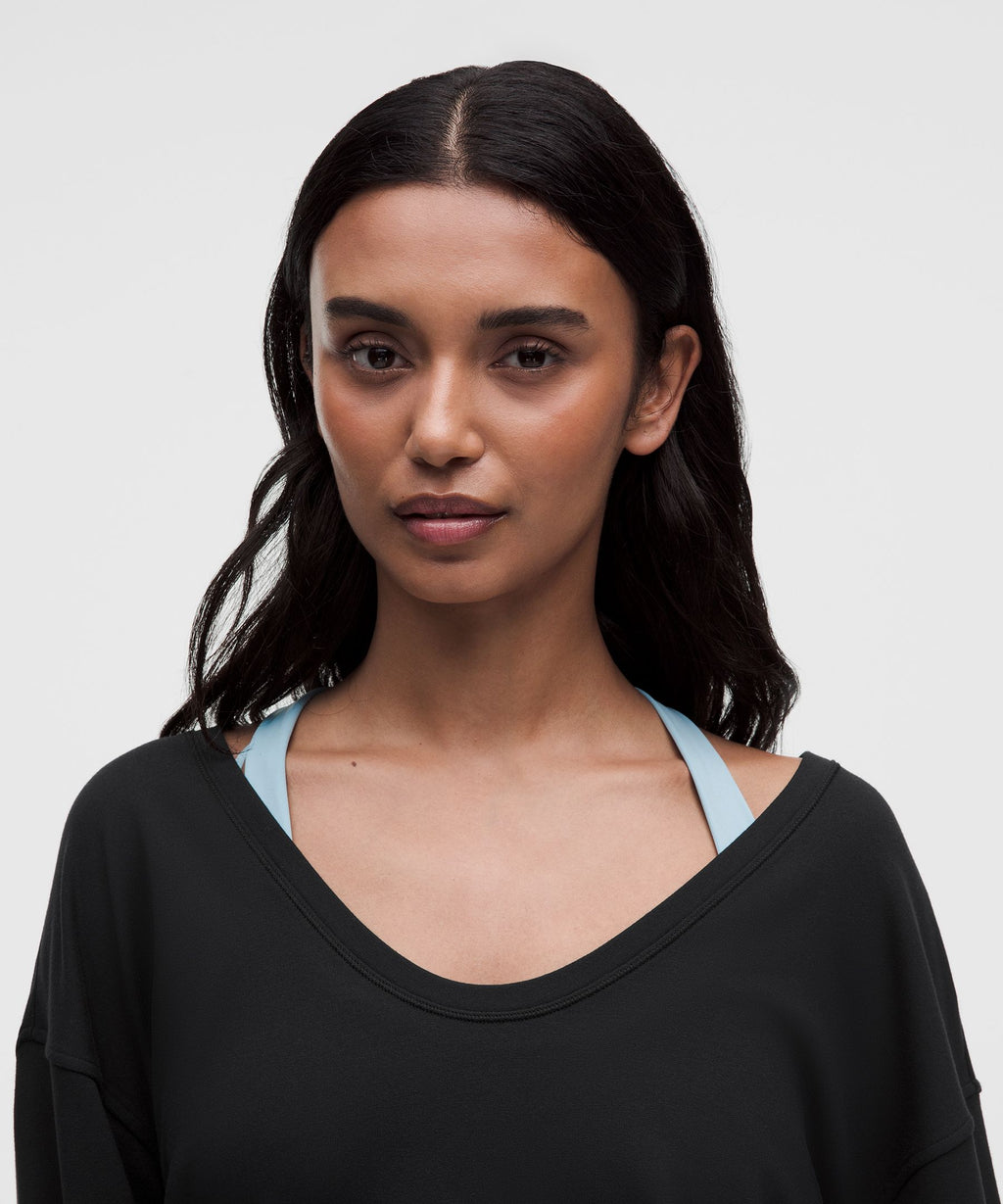 BeCalm Scoop-Neck Pullover
