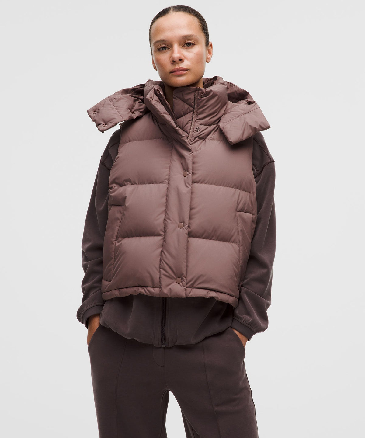 Wunder Puff 600-Down-Fill Cropped Vest