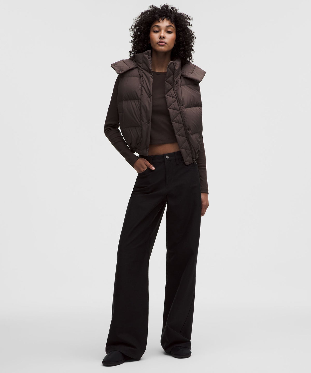Wunder Puff 600-Down-Fill Cropped Vest