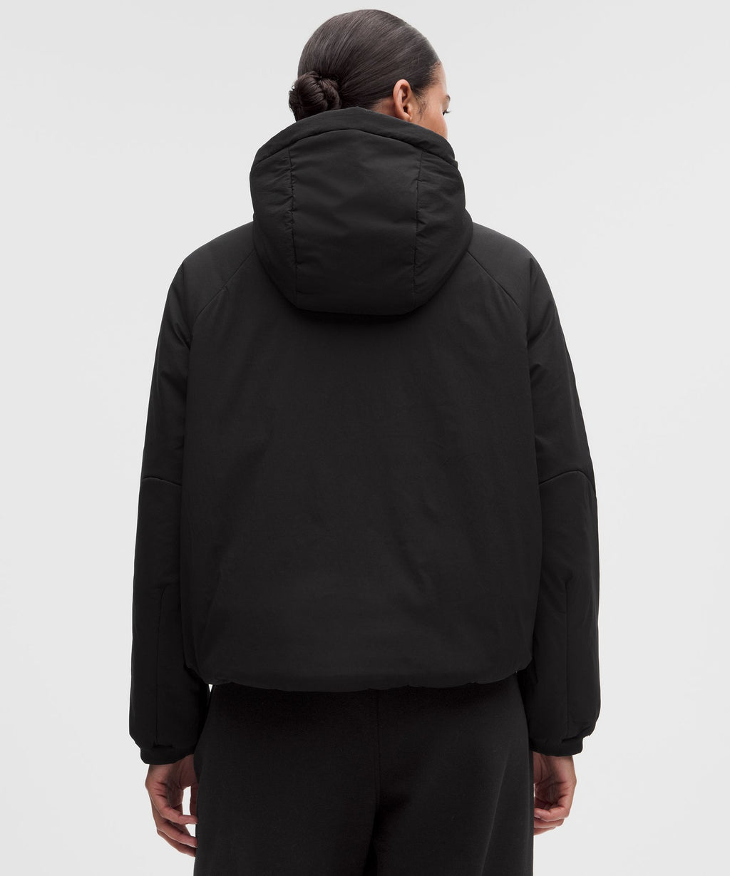Water-Resistant Insulated Hooded Jacket