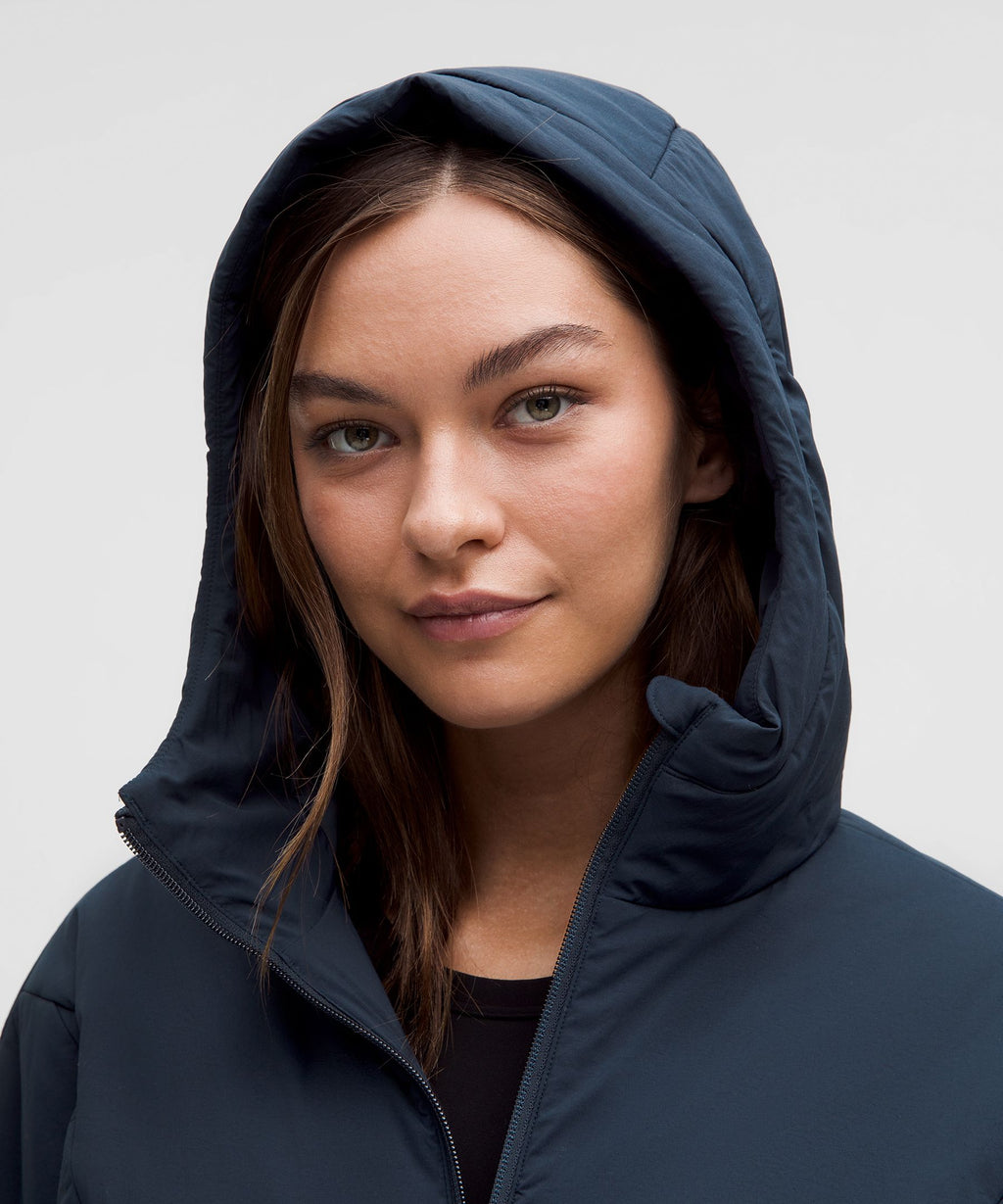 Water-Resistant Insulated Hooded Jacket