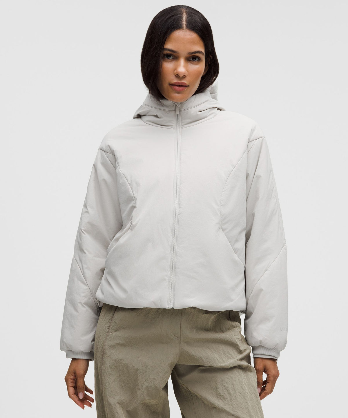 Water-Resistant Insulated Hooded Jacket