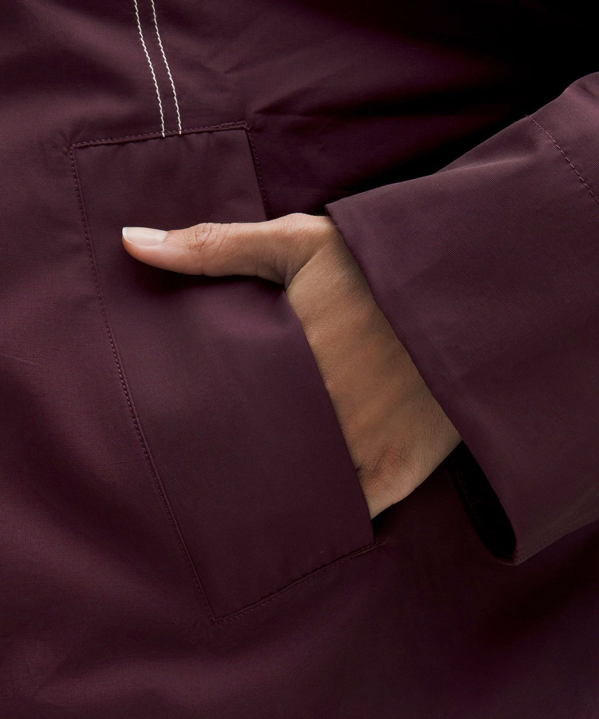 Water-Resistant Cropped Hooded Jacket