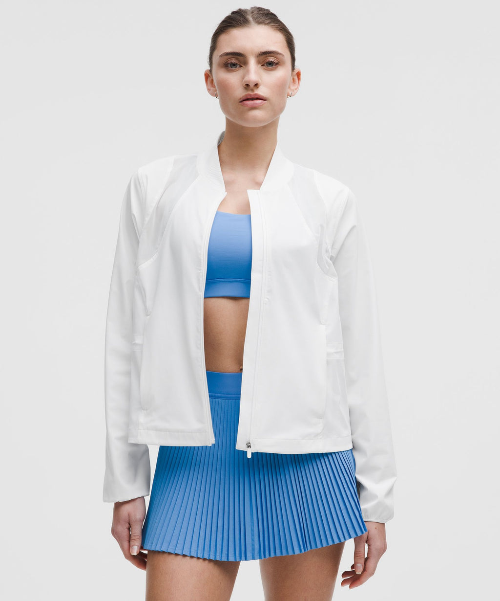 Mesh-Ventilated Tennis Jacket