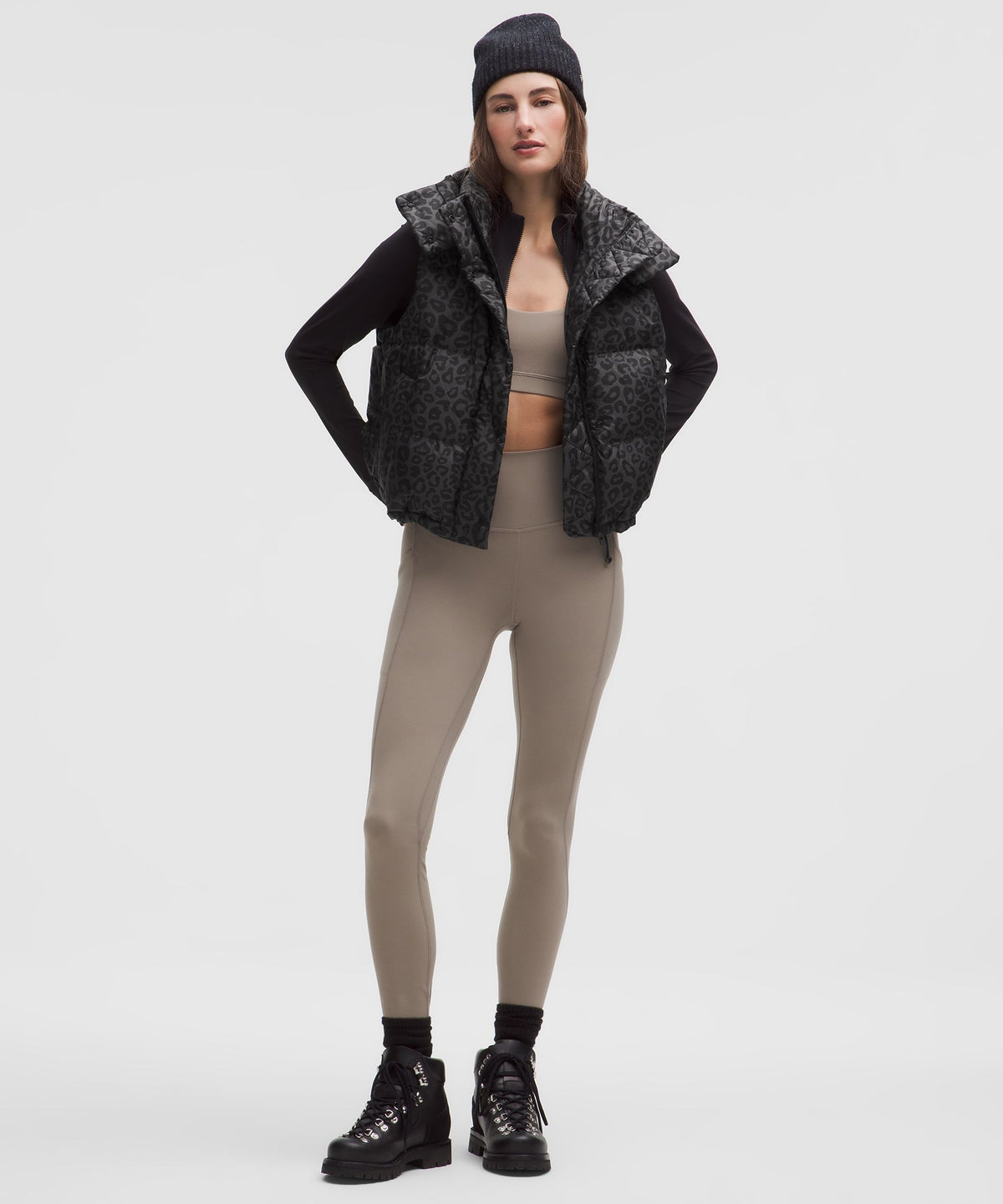 Wunder Puff 600-Down-Fill Cropped VestPrint