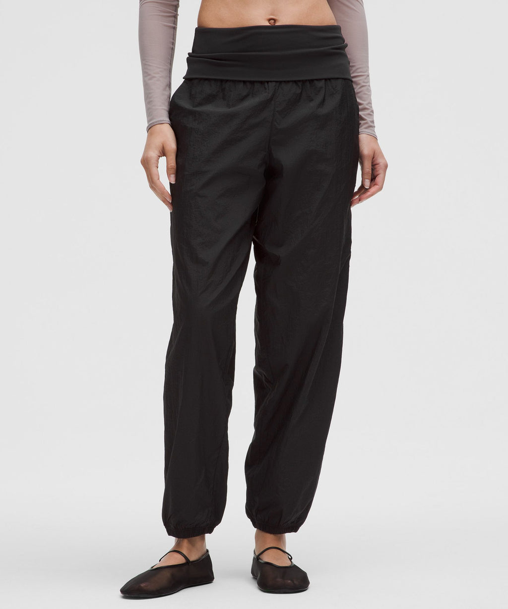 Lightweight Foldover-Waist Jogger