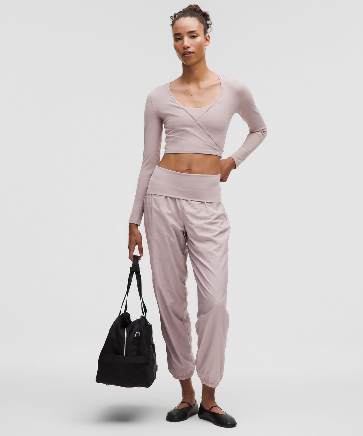 Lightweight Foldover-Waist Jogger