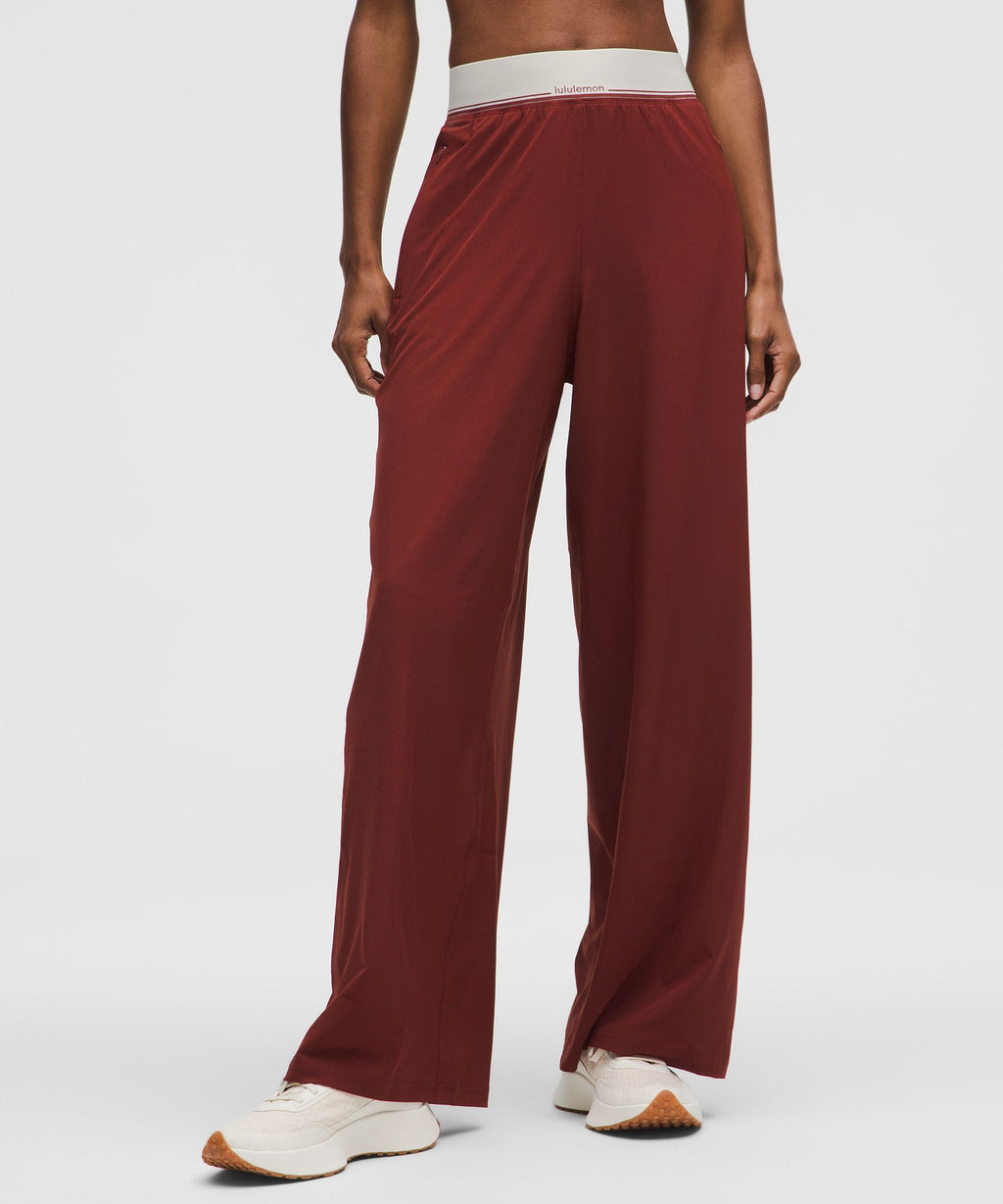 Swift High-Rise Wide-Leg PantLogo Waistband