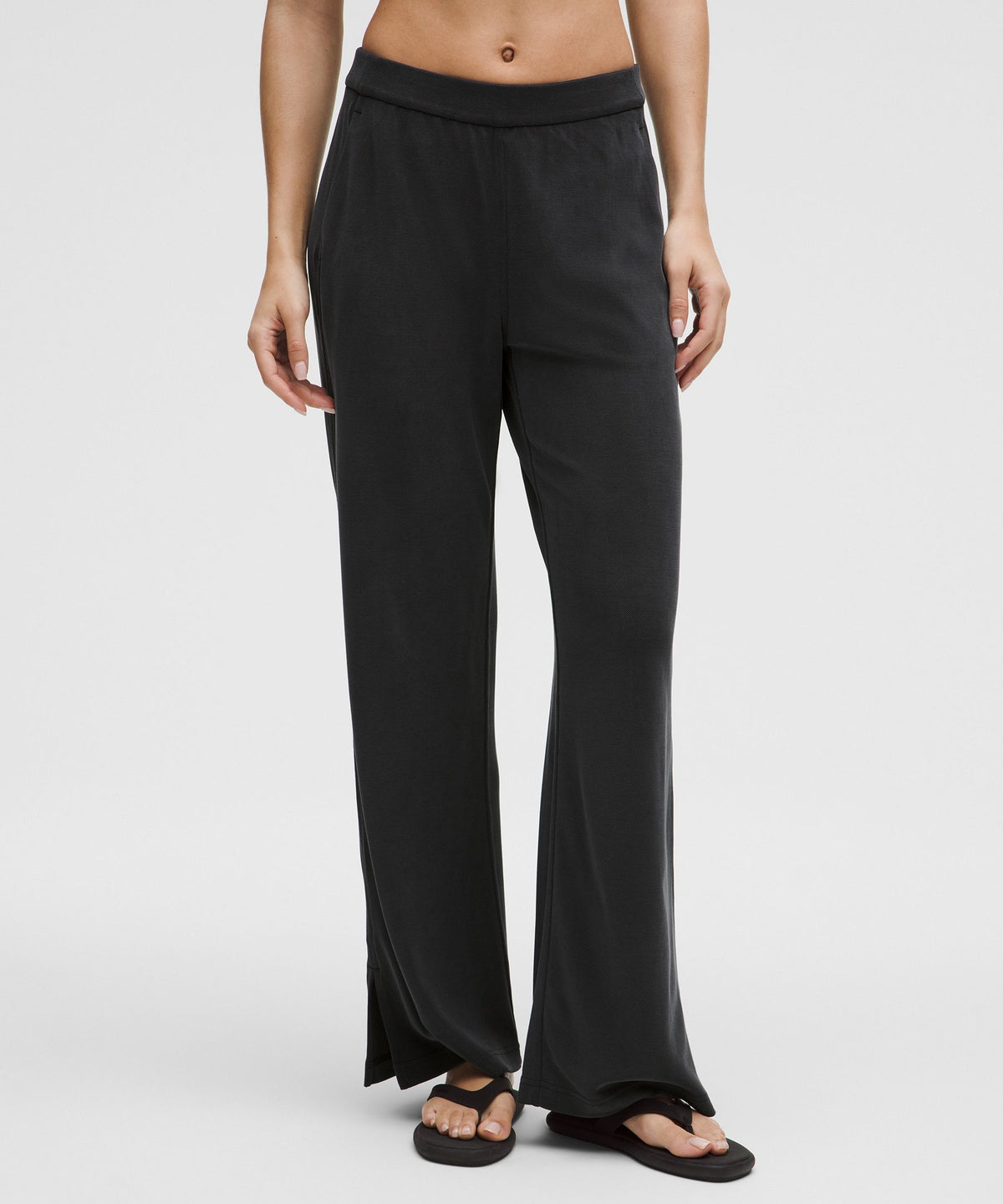 Softstreme High-Rise Wide-Leg Pique PantRegular