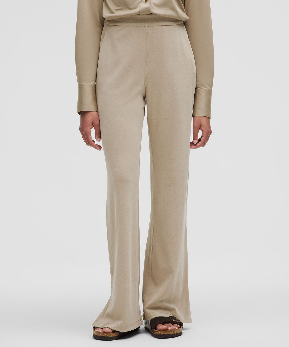 Softstreme High-Rise Wide-Leg Pique PantRegular