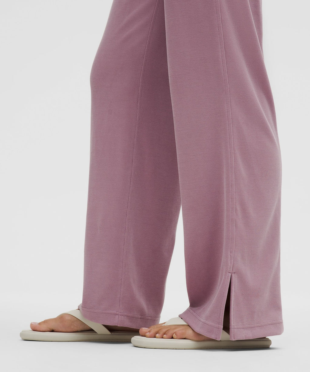Softstreme High-Rise Wide-Leg Pique PantRegular