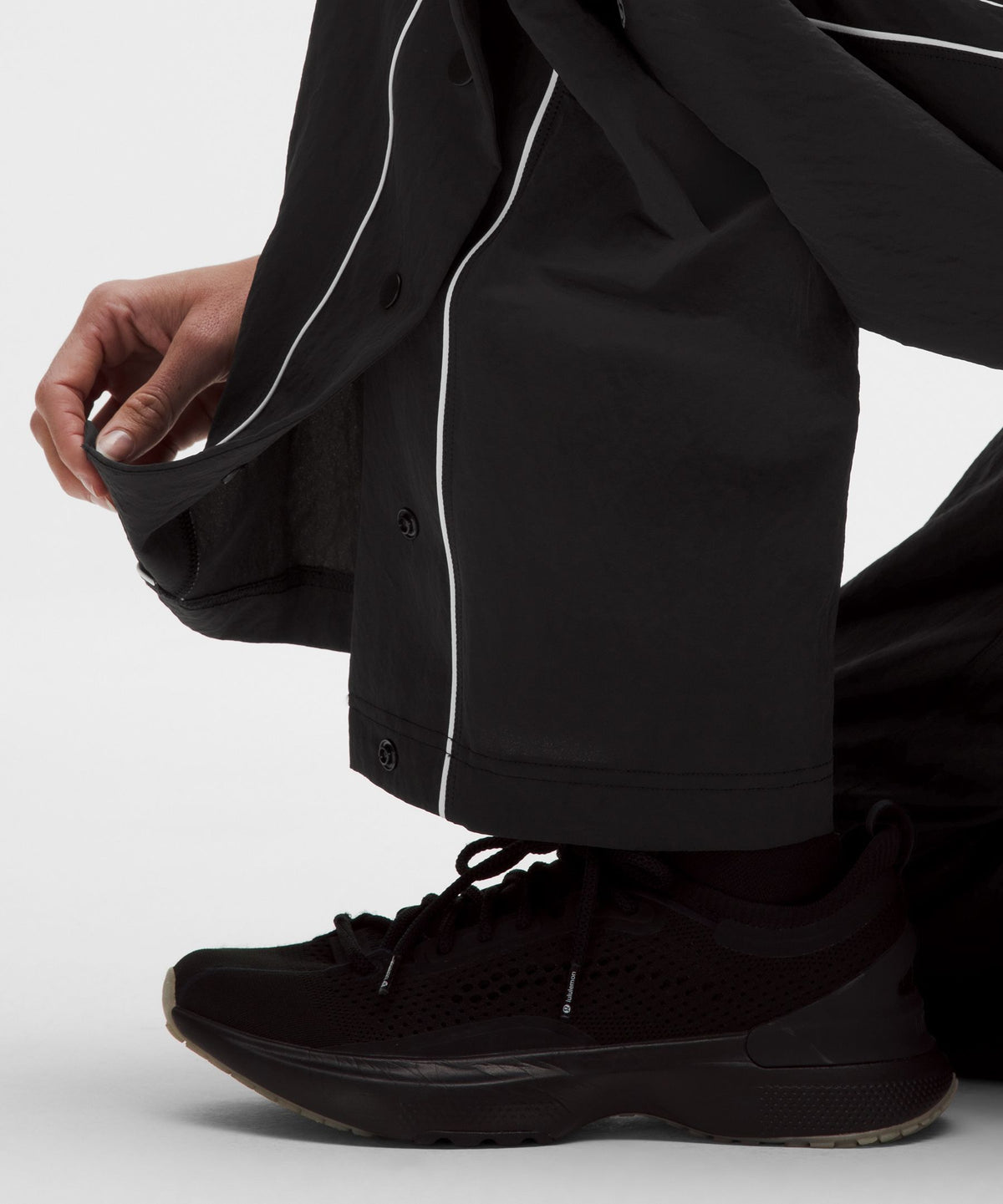 Crinkle Nylon Mid-Rise Track PantWordmark