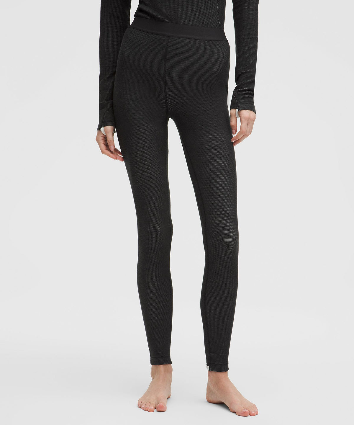 Waffle-Knit High-Rise Base Layer Tight 28"