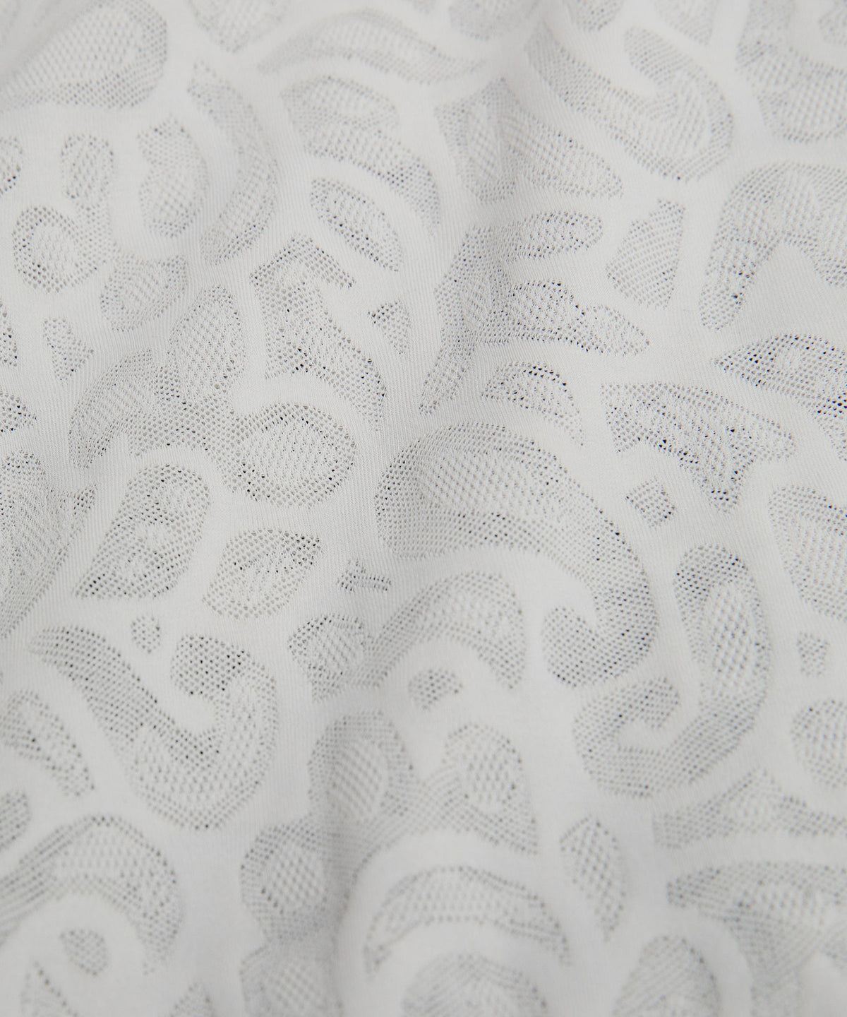 Paisley Lace Jacquard High-Rise Flared Pant