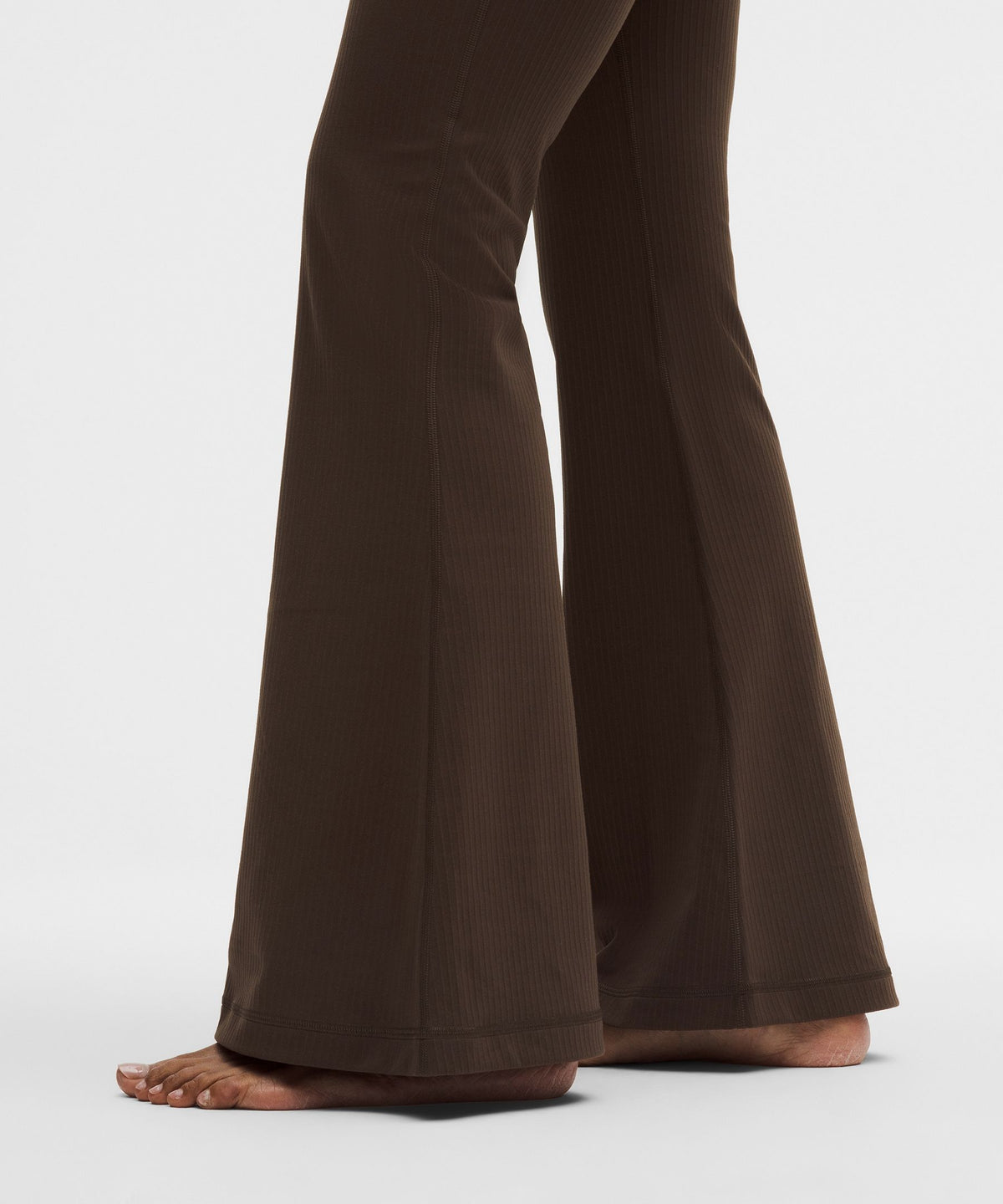 Groove High-Rise Ribbed Wide-Flare Pant