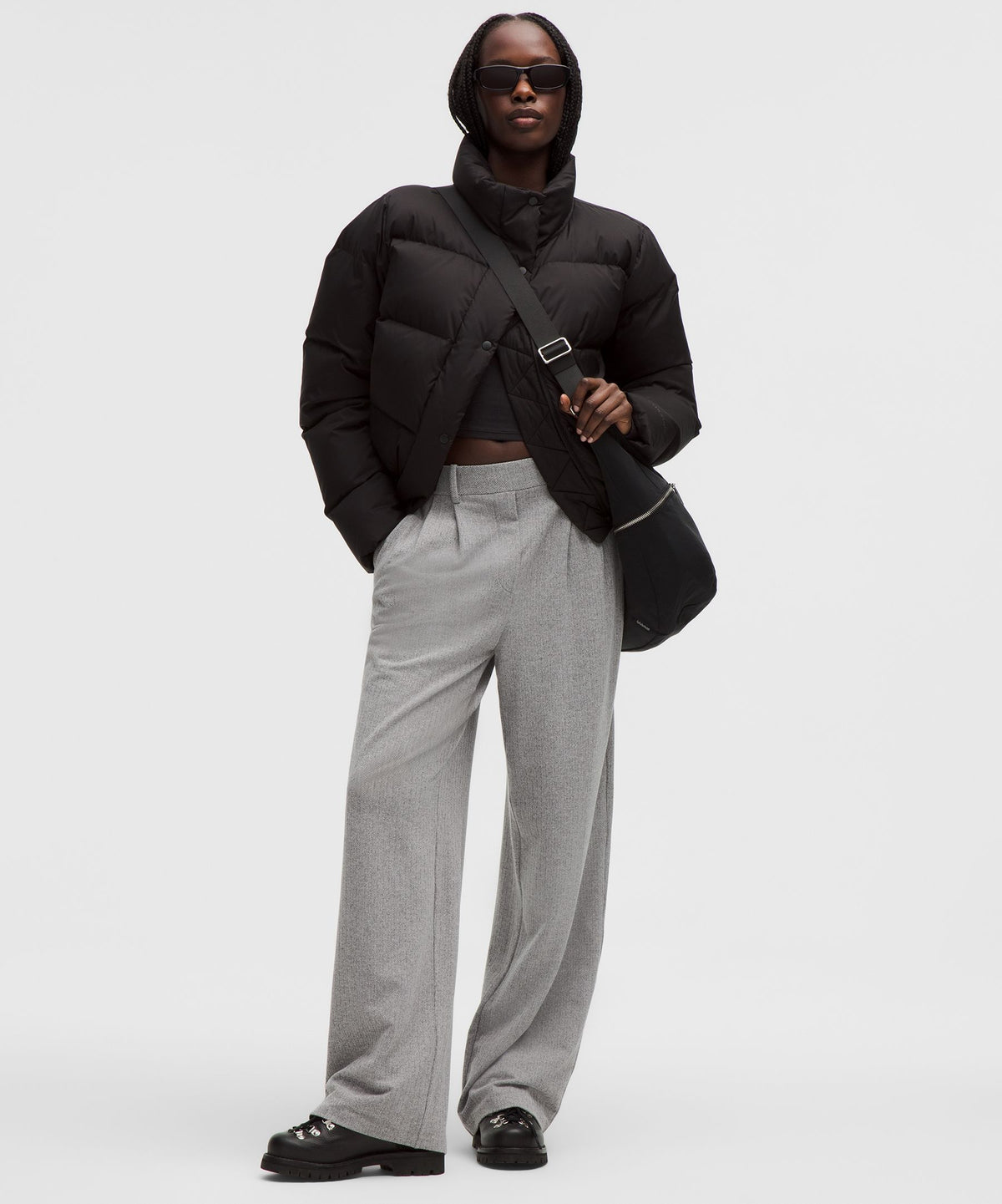 Daydrift High-Rise Wide-Leg Trouser RegularHerringbone