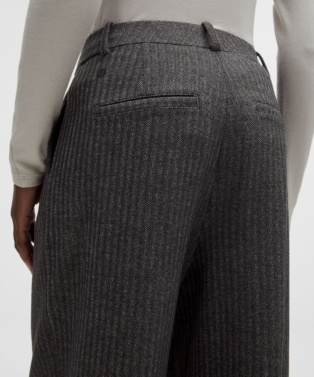 Daydrift High-Rise Wide-Leg Trouser ShortHerringbone